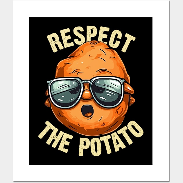 Respect The Potato Wall Art by MintaApparel